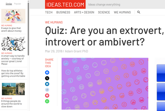 introvert, extravert or ambivert?